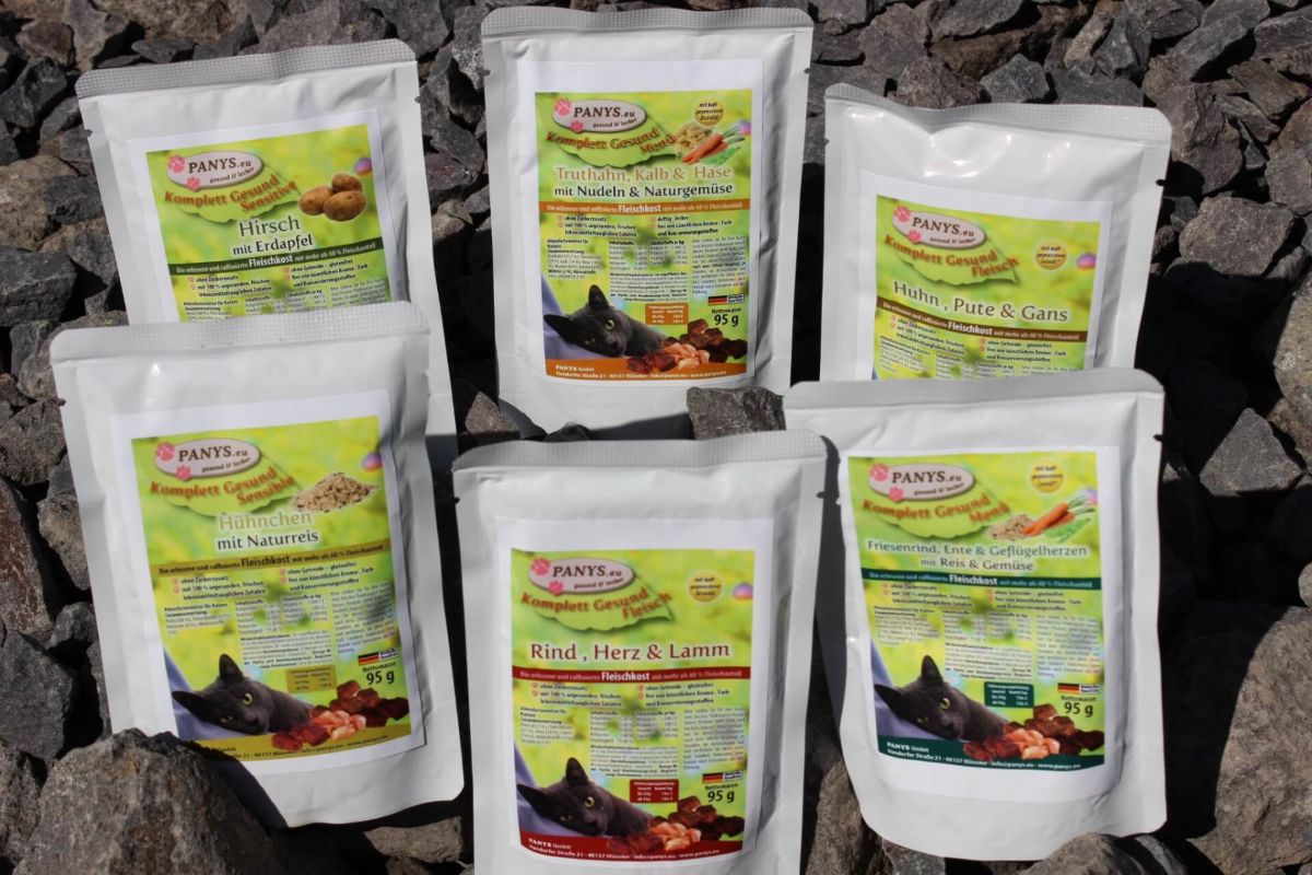 1. Probeset "Komplett-Gesund" für Katzen 6 Stk. in 95g / 295g